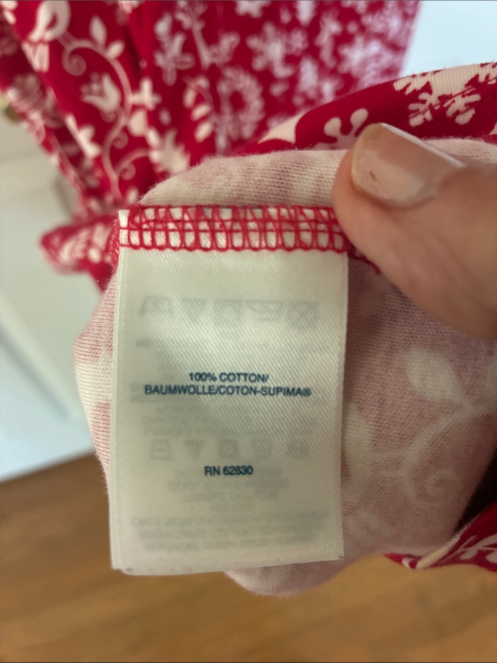 Lands' End Christmas holiday nightgown winter themed print NWOT - Picture 6 of 6